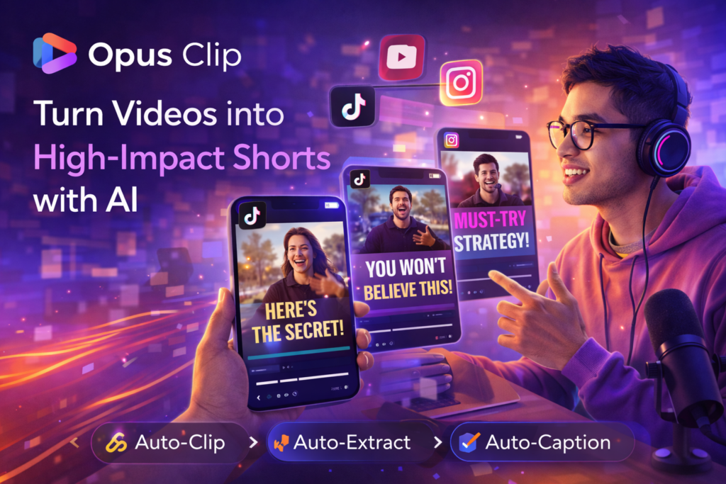 Opus Clip Review (2026): Pricing, Features, Pros & Cons featured image