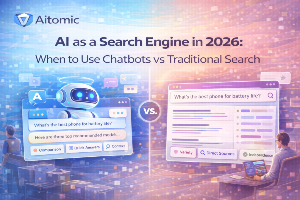 ai as a search engine 2026 chatbots vs traditional search