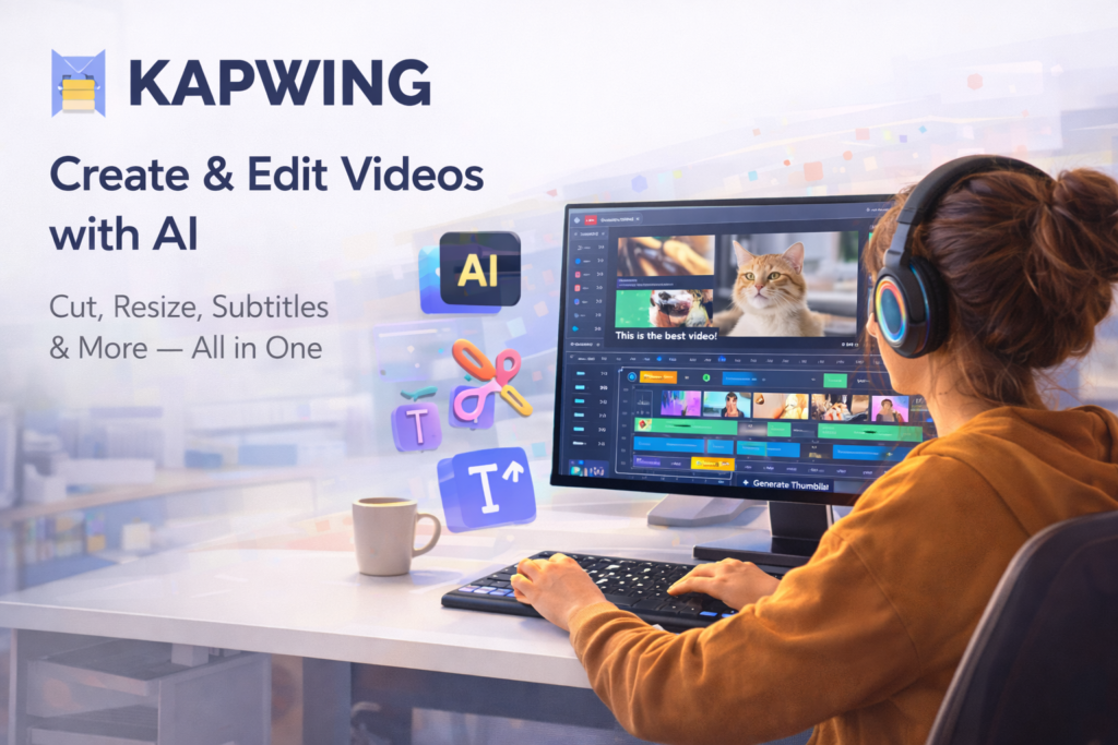 Kapwing Review (2026): Pricing, Features, Pros & Cons featured image